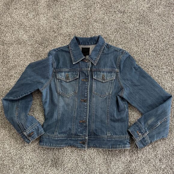 The Limited Jackets & Blazers - The Limited Denim Jean Jacket Blue Cotton Long Sleeve Women’s Size Medium